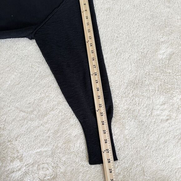 Free People Cardigan Sweater Size XS Navy Blue Kait Cardi Cotton Linen - Picture 8 of 8